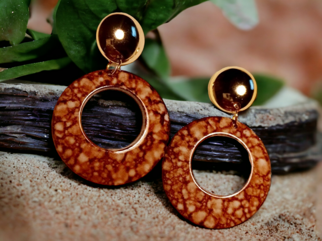 Chunky acrylic clip on hoop earrings Kargo Fresh