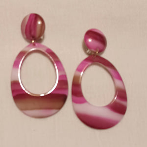 Chunky acrylic clip on hoop earrings Kargo Fresh