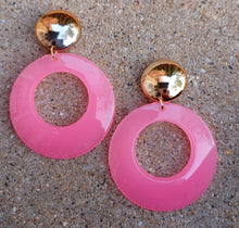 Load image into Gallery viewer, Chunky acrylic clip on hoop earrings Kargo Fresh
