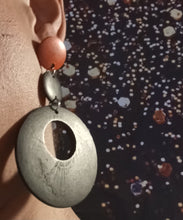 Load image into Gallery viewer, Chunky handmade Natural Wood Clip On Earrings Kargo Fresh
