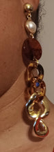 Load image into Gallery viewer, Chunky handmade acrylic chain clip on earrings Kargo Fresh
