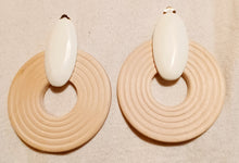 Load image into Gallery viewer, Chunky handmade wooden hoop  Clip On Earrings Kargo Fresh
