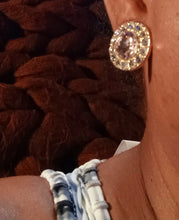 Load image into Gallery viewer, Chunky rhinestone stud clip on earrings Kargo Fresh

