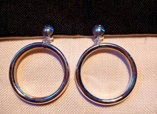Load image into Gallery viewer, Chunky silver metal clip on hoop Earrings Kargo Fresh
