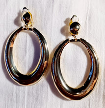 Load image into Gallery viewer, Chunky vintage style clip on hoops Kargo Fresh
