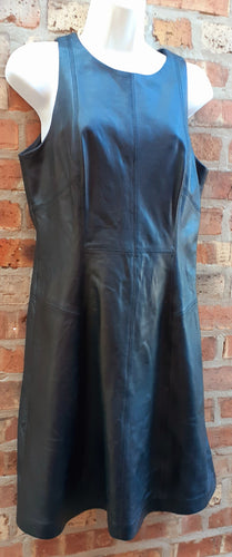 Classic A-line Butter Leather Dress Size 8 (Vintage) Kargo Fresh