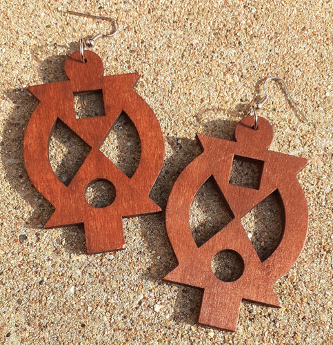 Classic Adinkra symbol Earrings Kargo Fresh