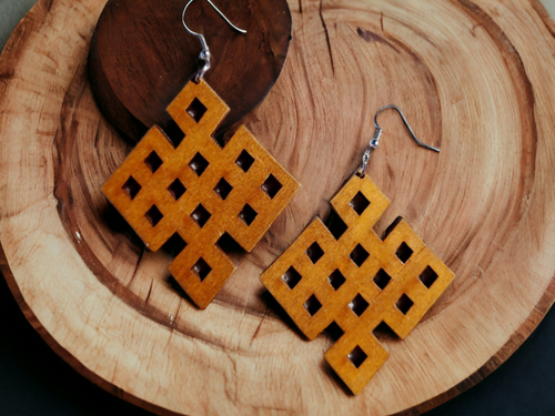 Classic Adinkra symbol Earrings Kargo Fresh