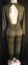 Load image into Gallery viewer, Classic Army Green Knit Jumpsuit Size L/XL Kargo Fresh
