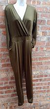 Load image into Gallery viewer, Classic Army Green Knit Jumpsuit Size L/XL Kargo Fresh
