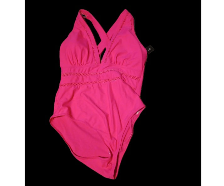 Classic Bright Pink Sexy 1 piece swimsuit L Kargo Fresh