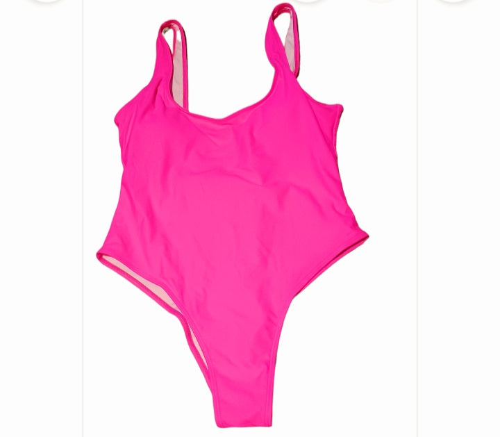 Classic Bright Pink Sexy 1 piece swimsuit XL Kargo Fresh