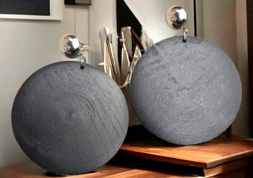 Classic Clip on wooden Handmade Earrings Kargo Fresh