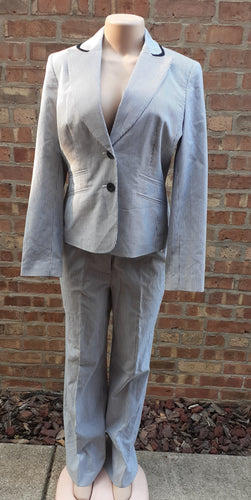 Classic Seersucker Pants Suit Size 8 Kargo Fresh