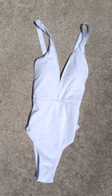 Load image into Gallery viewer, Classic White 1 piece swimsuit S Kargo Fresh
