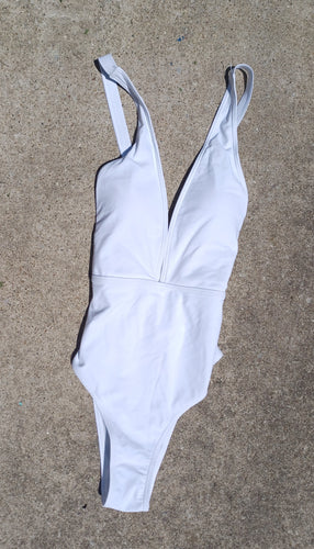 Classic White 1 piece swimsuit S Kargo Fresh