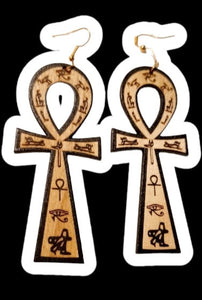 Classic carved Ankh Earrings Kargo Fresh