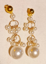 Load image into Gallery viewer, Classy Faux Pearl Clip on Dangle Earrings Kargo Fresh
