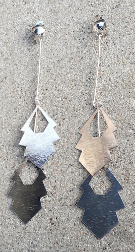 Clip On Abstract Dangle Earrings Kargo Fresh