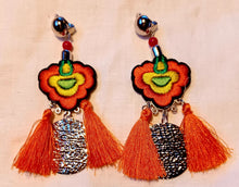 Load image into Gallery viewer, Clip On Boho Tassel Dangle Handmade Earrings Kargo Fresh
