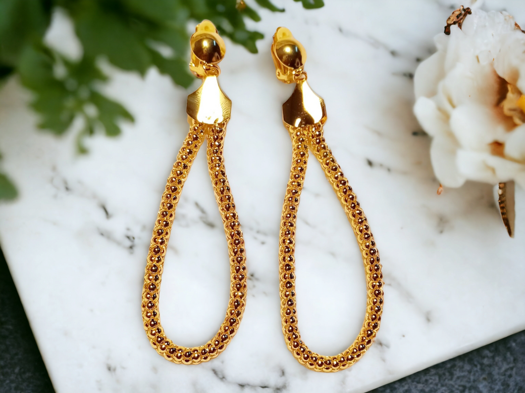 Clip On Chain Hoop Earrings Kargo Fresh