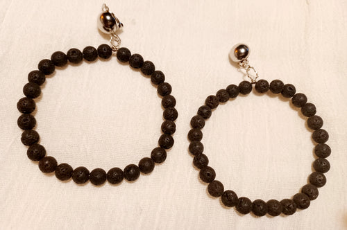 Clip On Chunky Handmade lava Hoop Earrings Kargo Fresh