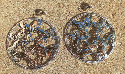 Clip On Extra Large Abstract  Butterfly Design Earrings Kargo Fresh