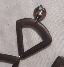 Load image into Gallery viewer, Clip On  Geometric Earrings handmade Kargo Fresh
