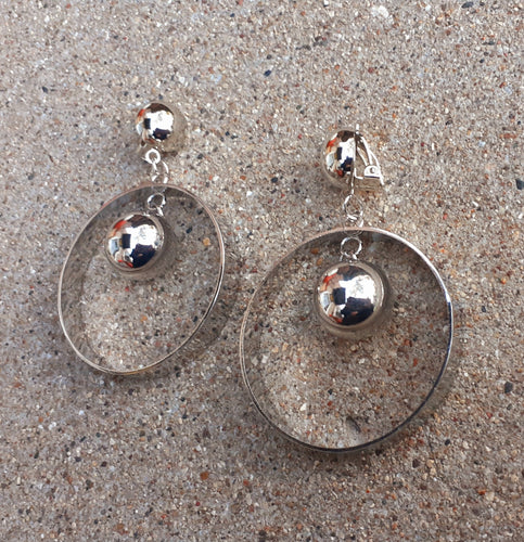 Clip On Handmade Hoop Metal Earrings Kargo Fresh