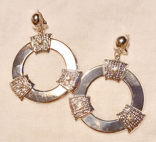 Clip On Hoop Earrings silver Kargo Fresh