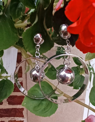 Clip On  Hoop silver Metal Earrings silver Kargo Fresh