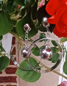 Clip On  Hoop silver Metal Earrings silver Kargo Fresh