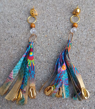 Load image into Gallery viewer, Clip On Tassel Dangle Handmade Earrings Kargo Fresh
