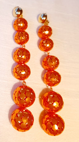 Clip On chunky Ball Dangle Earrings Kargo Fresh