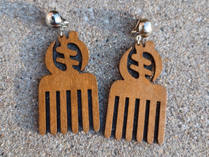 Clip on Adinkra symbol Earrings Kargo Fresh