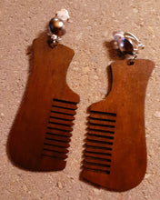 Load image into Gallery viewer, Clip on Afro Comb Earrings Kargo Fresh
