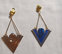 Load image into Gallery viewer, Clip on Art deco dangle earrings Kargo Fresh
