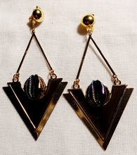 Load image into Gallery viewer, Clip on Art deco dangle earrings Kargo Fresh
