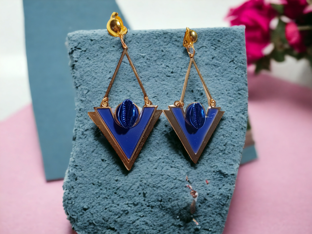 Clip on Art deco dangle earrings Kargo Fresh