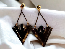 Load image into Gallery viewer, Clip on Art deco dangle earrings Kargo Fresh
