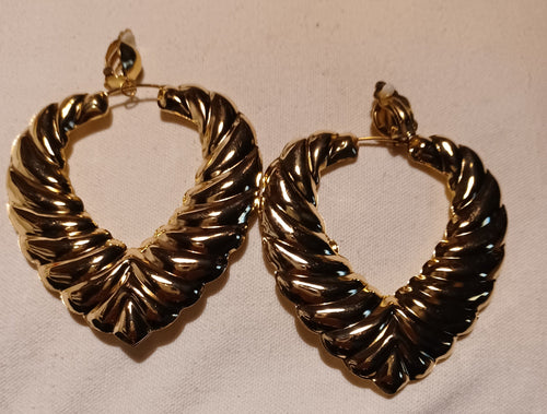 Clip on Bamboo Hoop Earrings Kargo Fresh