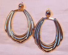 Load image into Gallery viewer, Clip on Bamboo Hoop Earrings gold Kargo Fresh
