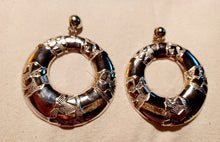 Load image into Gallery viewer, Clip on Bamboo Hoop Earrings silver Kargo Fresh
