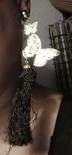 Load image into Gallery viewer, Clip on Handmade Butterfly Tassel Earrings Kargo Fresh
