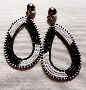 Clip on Handmade Maasai Earrings Kargo Fresh