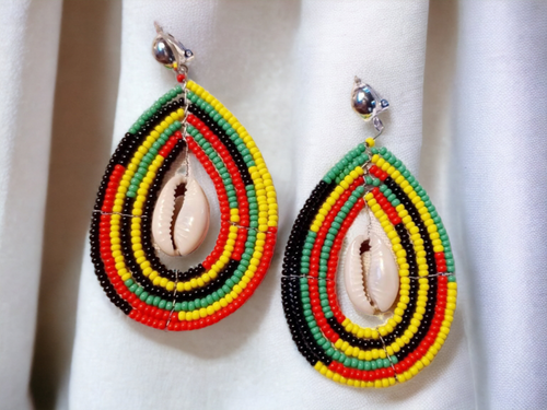 Clip on Handmade Maasai Earrings Kargo Fresh