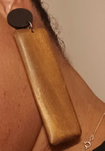 Load image into Gallery viewer, Clip on Handmade Minimalist design Wooden Earrings Kargo Fresh
