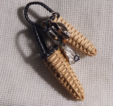 Load image into Gallery viewer, Clip on Handmade rattan basket stud earrings Kargo Fresh
