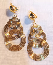 Load image into Gallery viewer, Clip on Handmade wire multi hoop earrings Kargo Fresh
