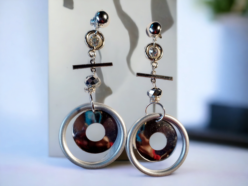 Clip on Hoop and Lucite Earrings handmade Kargo Fresh